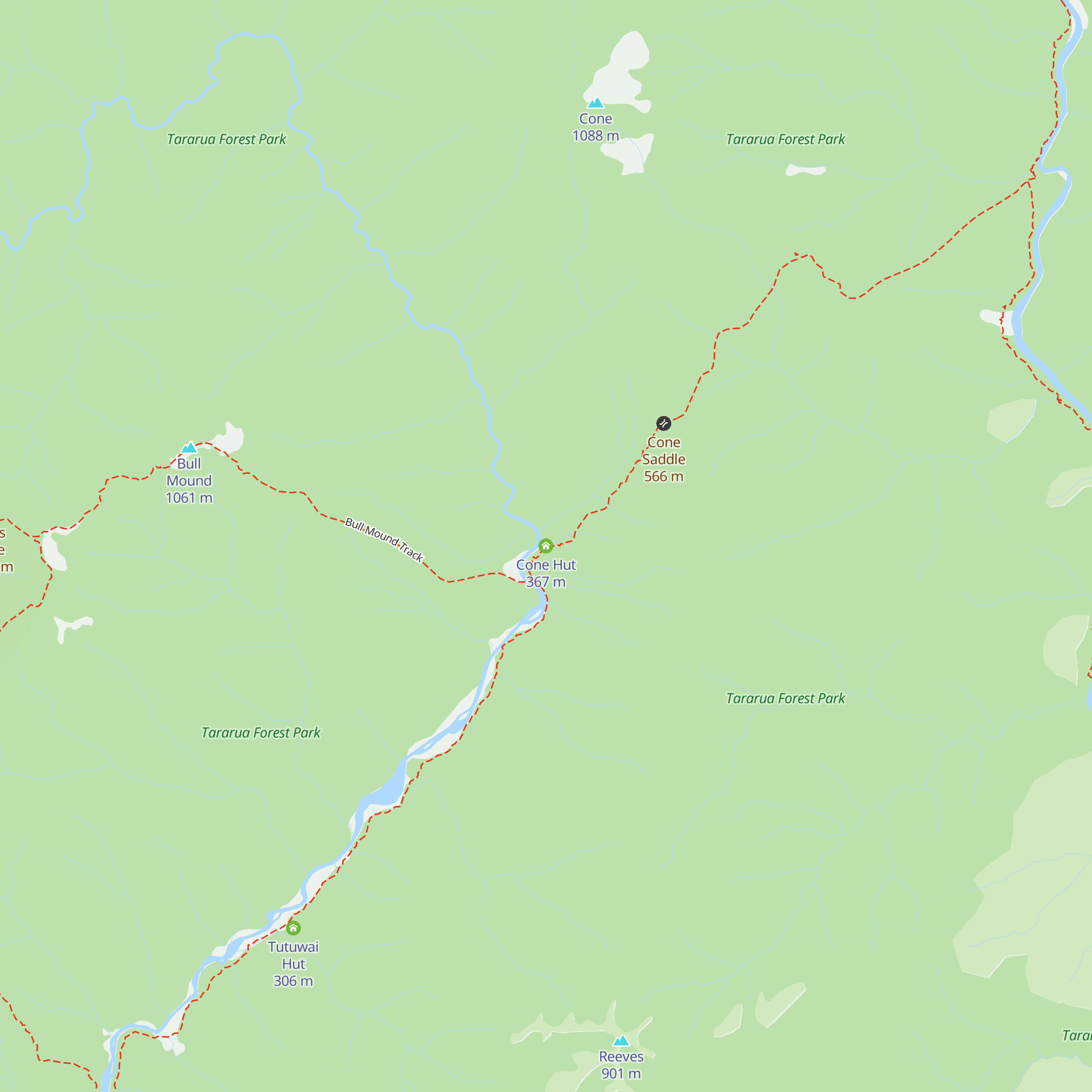 Cone Hut map