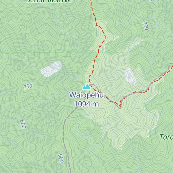 Map of Waiopehu