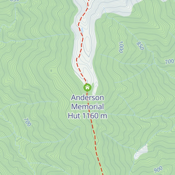 Map of Anderson Memorial Hut
