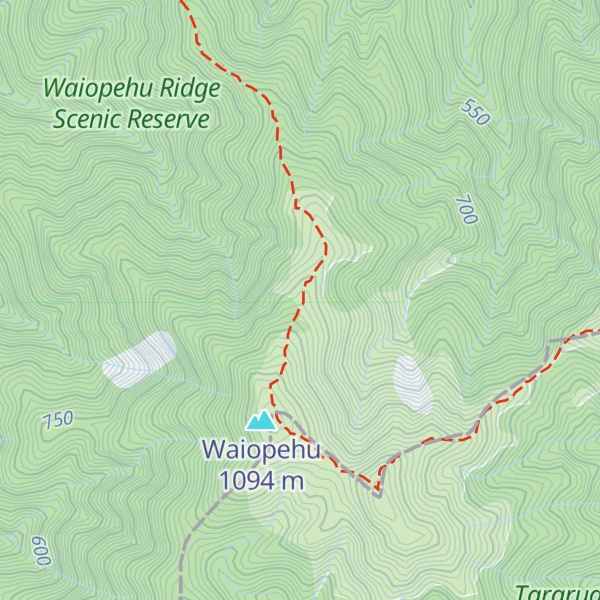 Map of Waiopehu Hut