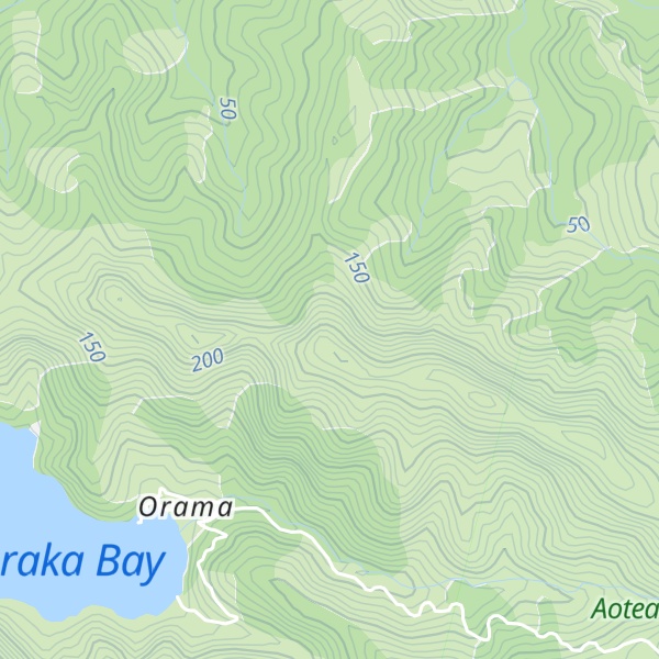 Map of Te Heruheru