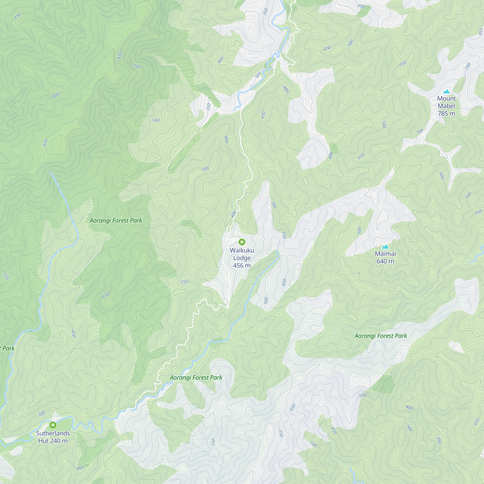 Waikuku Lodge map