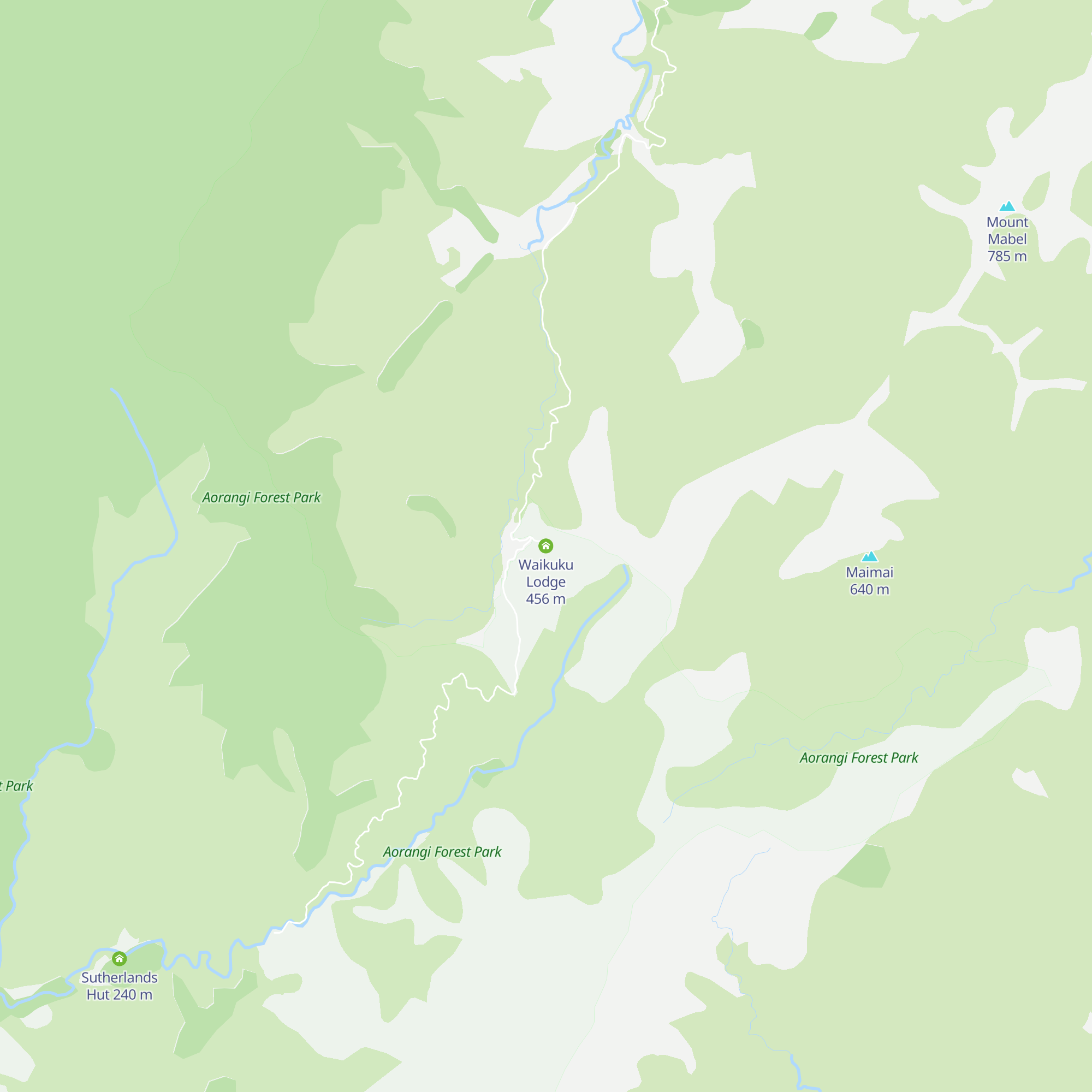 Waikuku Lodge map