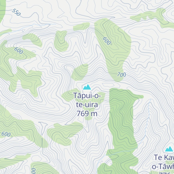 Map of Tāpui-o-te-uira