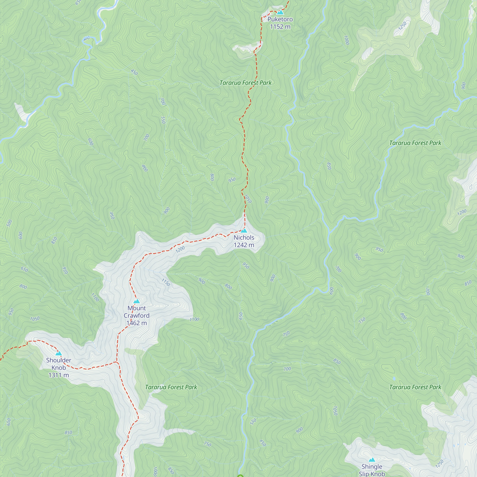 Nichols Hut map