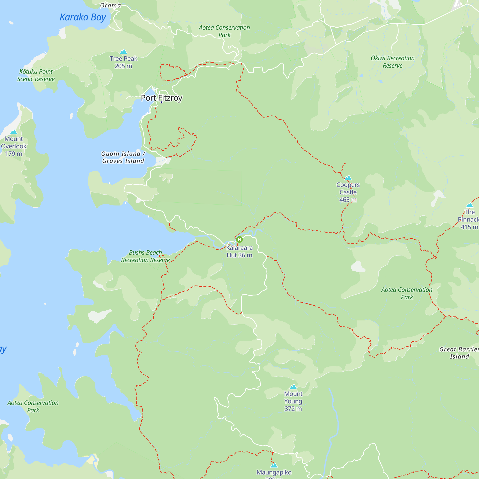 Kaiaraara Hut map