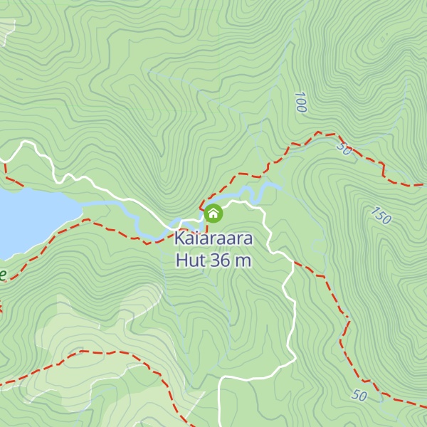 Map of Kaiaraara Hut