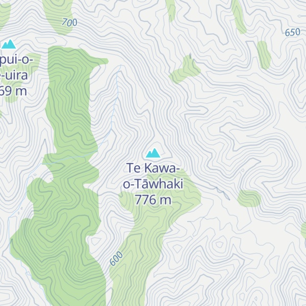 Map of Te Kawa-o-Tāwhaki