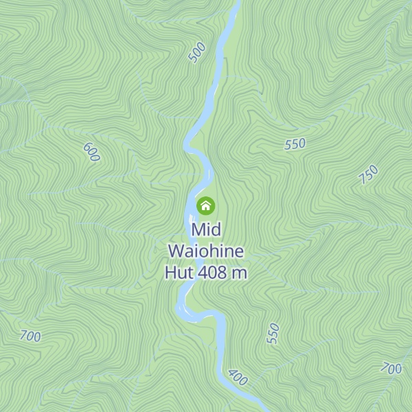 Map of Mid Waiohine Hut