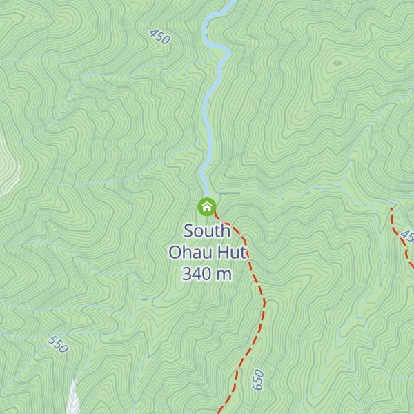 Map of South Ohau Hut