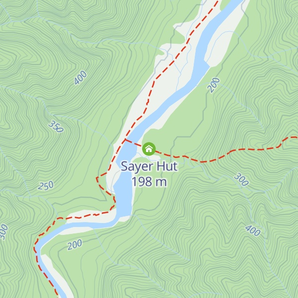 Map of Sayer Hut