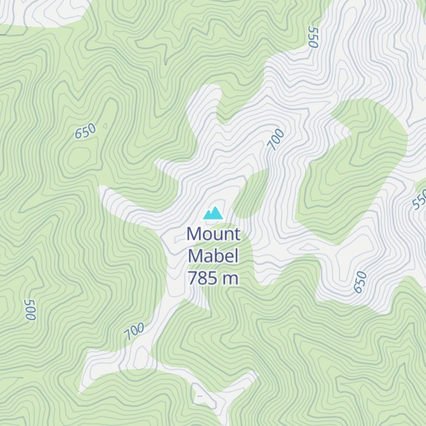 Map of Mount Mabel