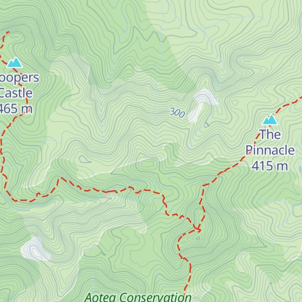 Map of Mount Hobson