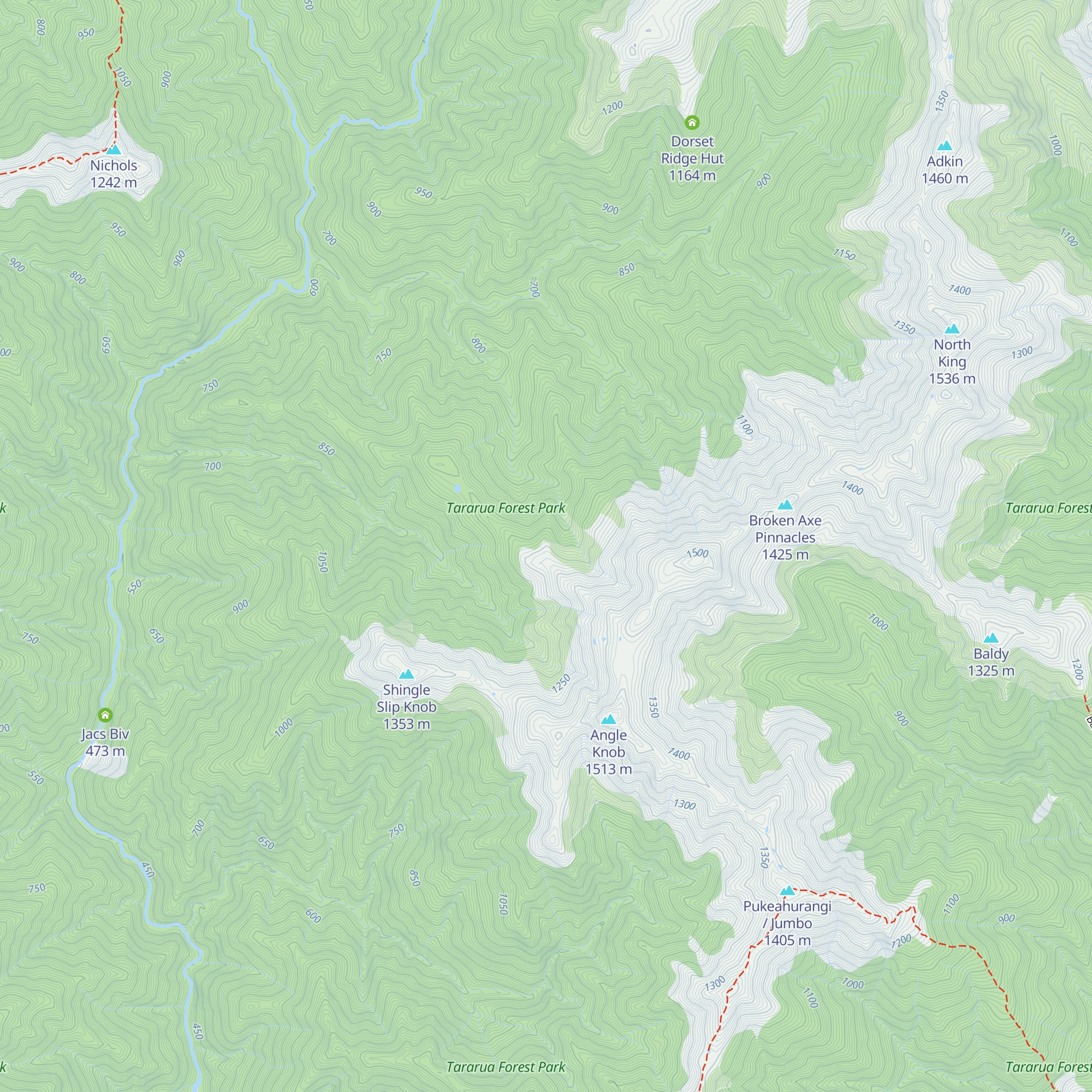 McGregor Bivouac map