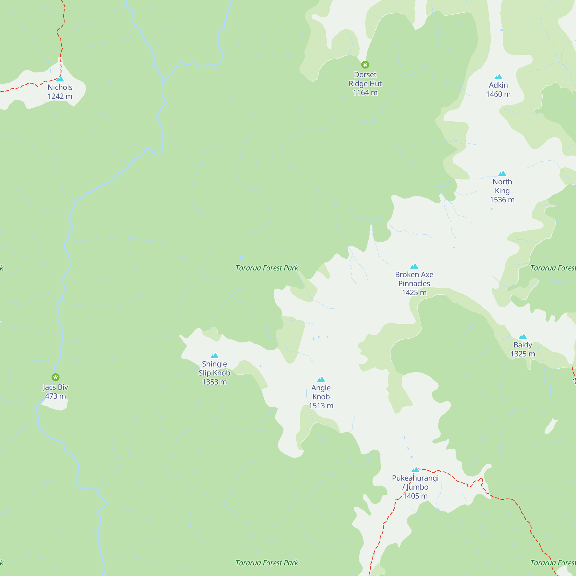 McGregor Bivouac map