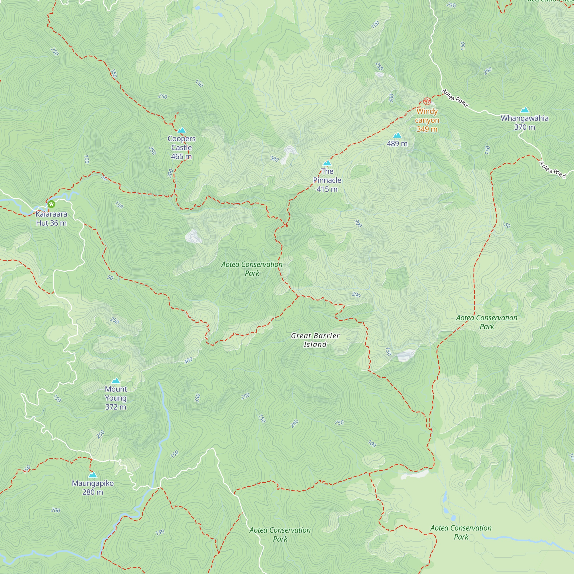 Mt Heale Hut map