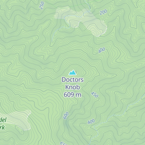 Map of Doctors Knob