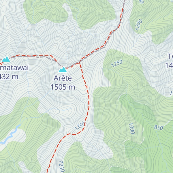 Map of Arete Hut