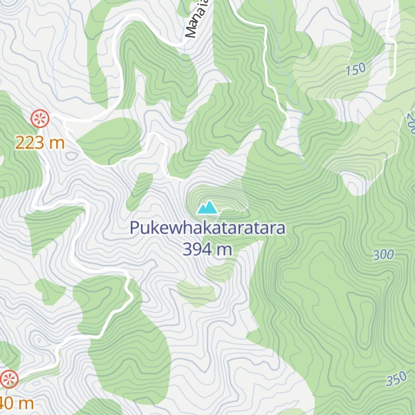 Map of Pukewhakataratara