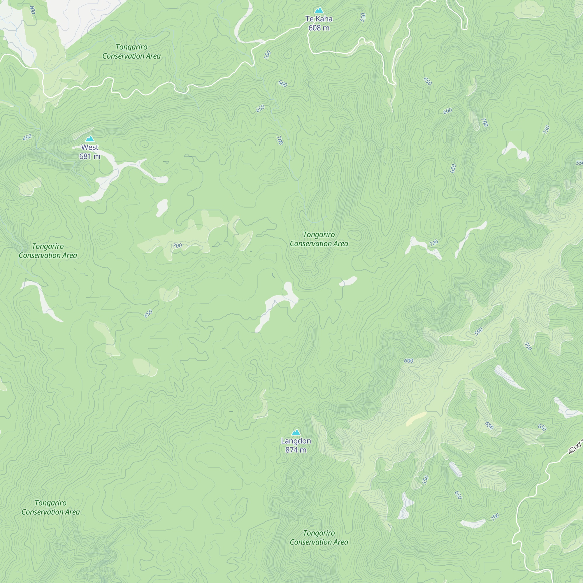 Ten Man Hut map