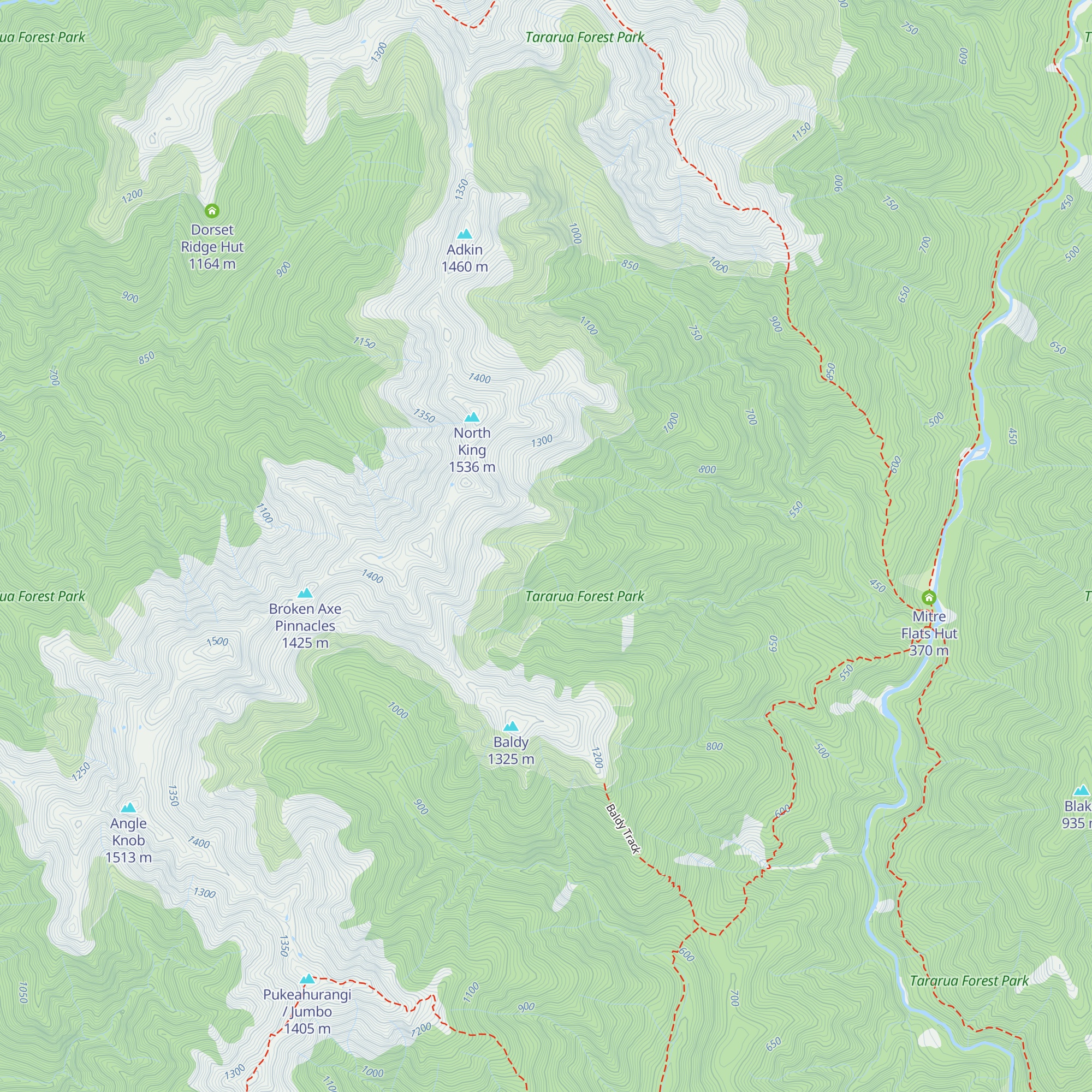 Mid King Bivouac map