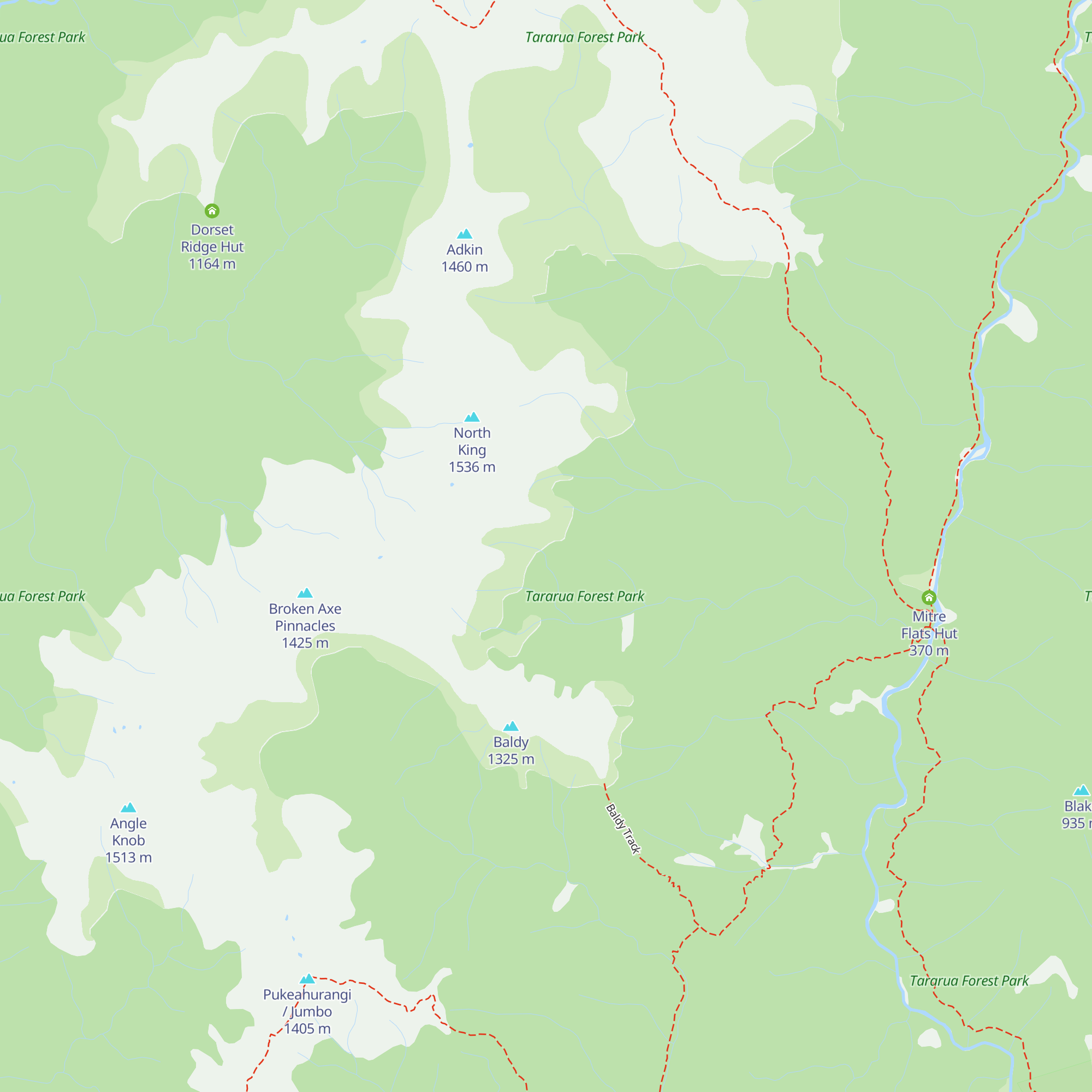 Mid King Bivouac map
