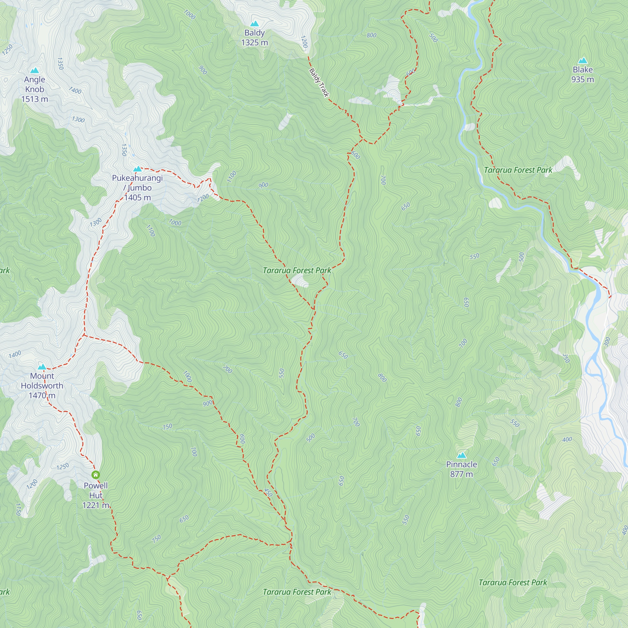 Atiwhakatu Hut map