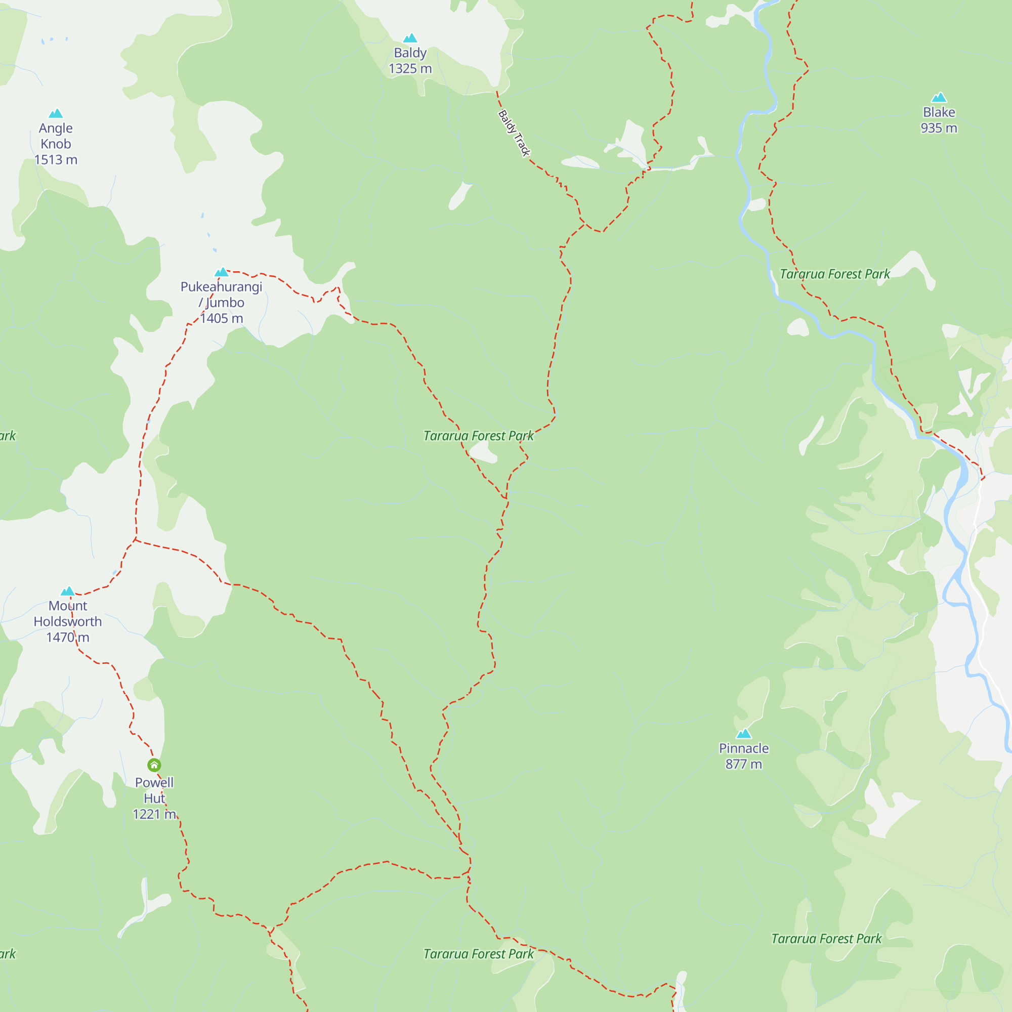 Atiwhakatu Hut map