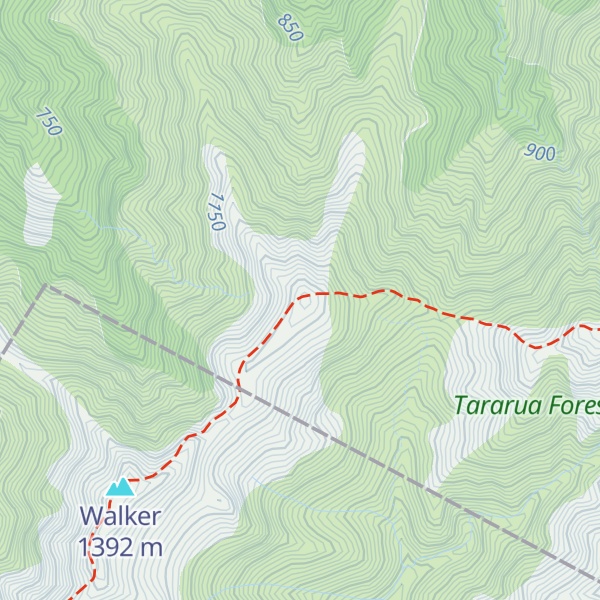 Map of West Peak