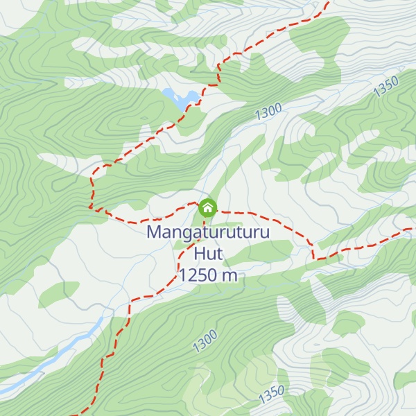 Map of Mangaturuturu Hut
