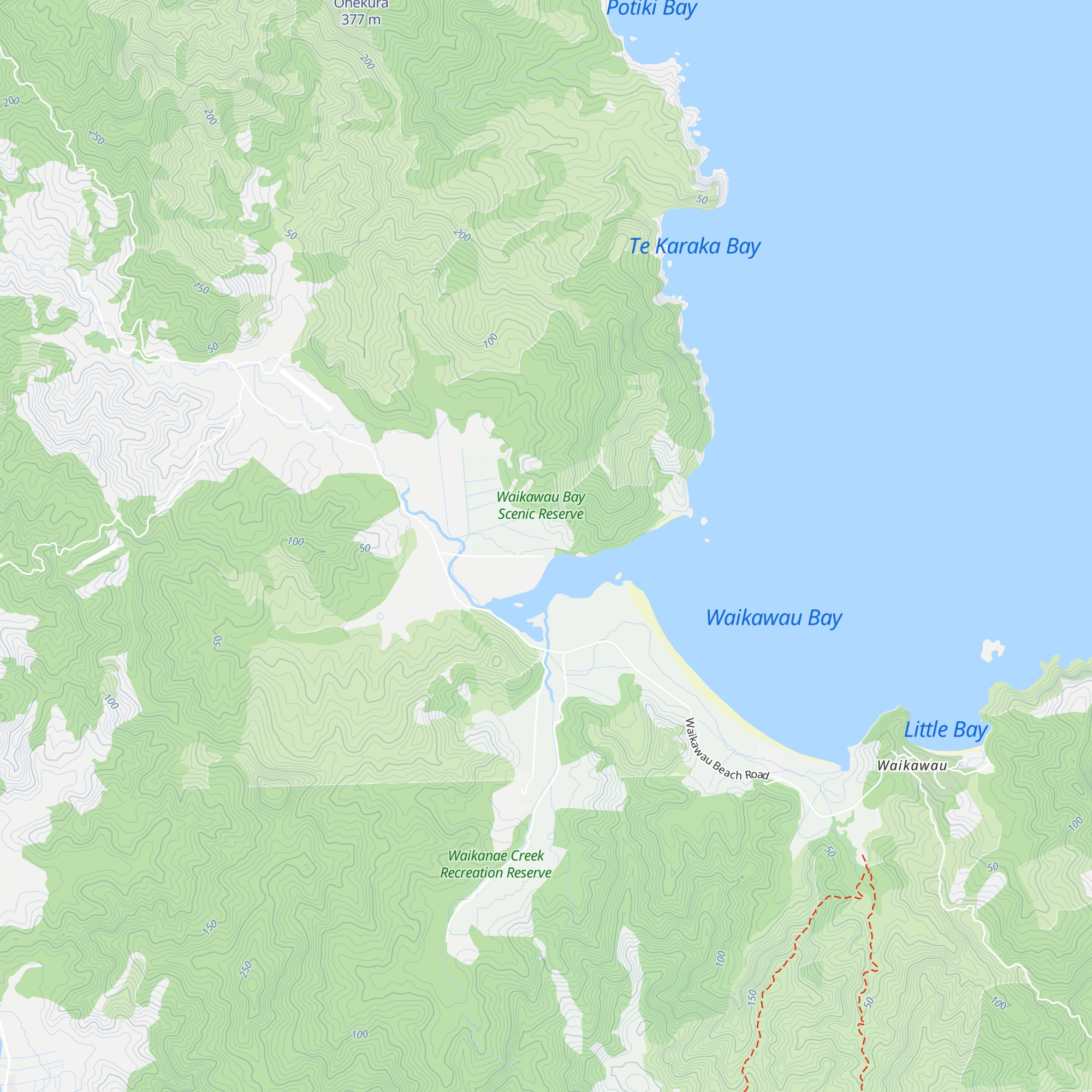 Knox Coastal Cottage map