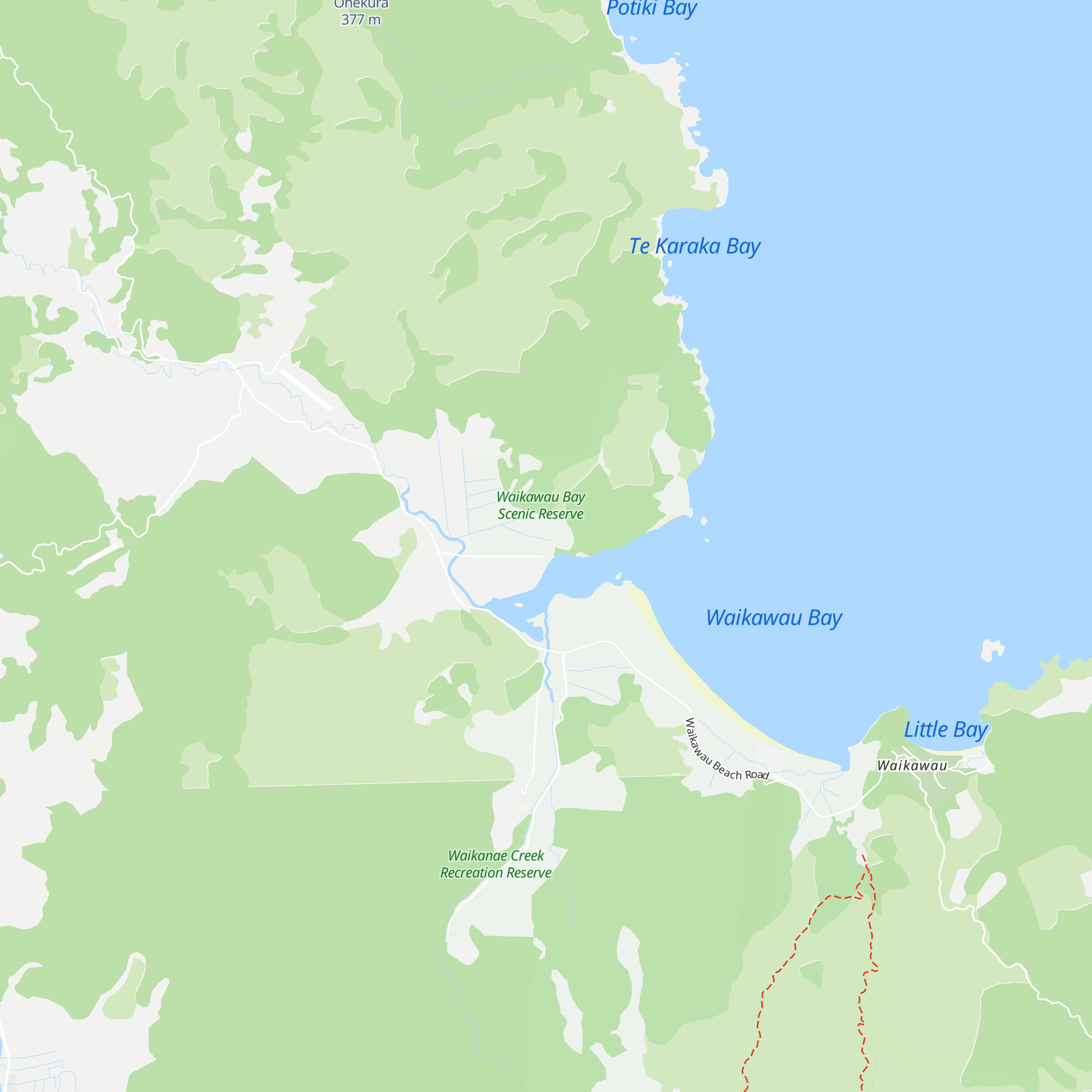Knox Coastal Cottage map
