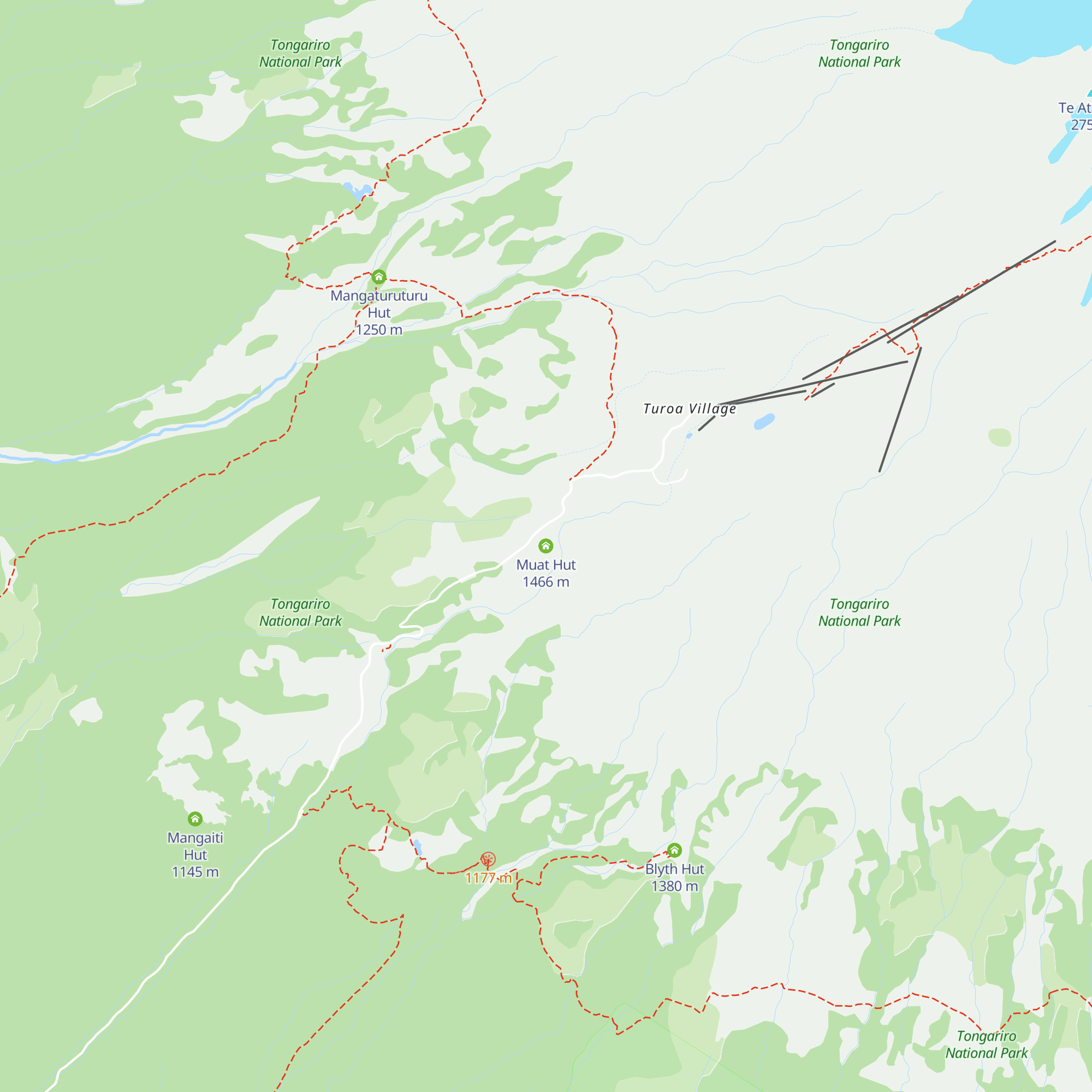 Muat Hut map