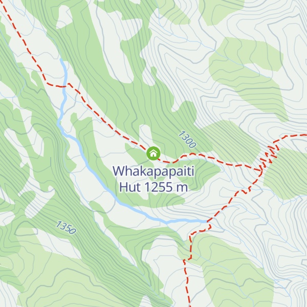 Map of Whakapapaiti Hut