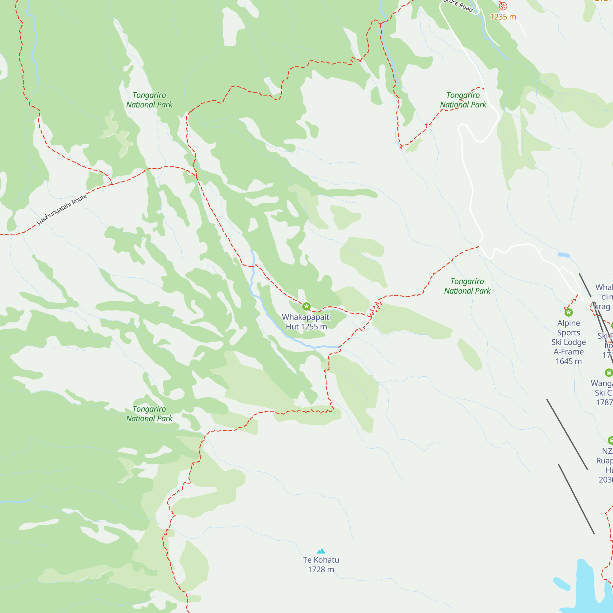Whakapapaiti Hut map