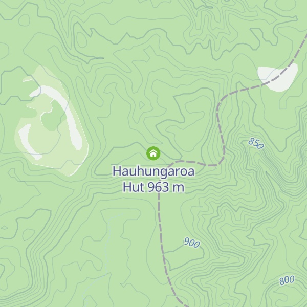 Map of Hauhungaroa Hut
