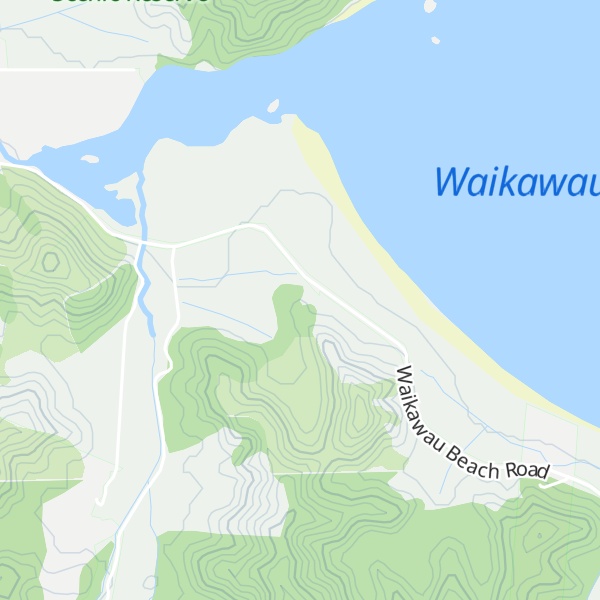 Map of Waikawau Bay Lodge