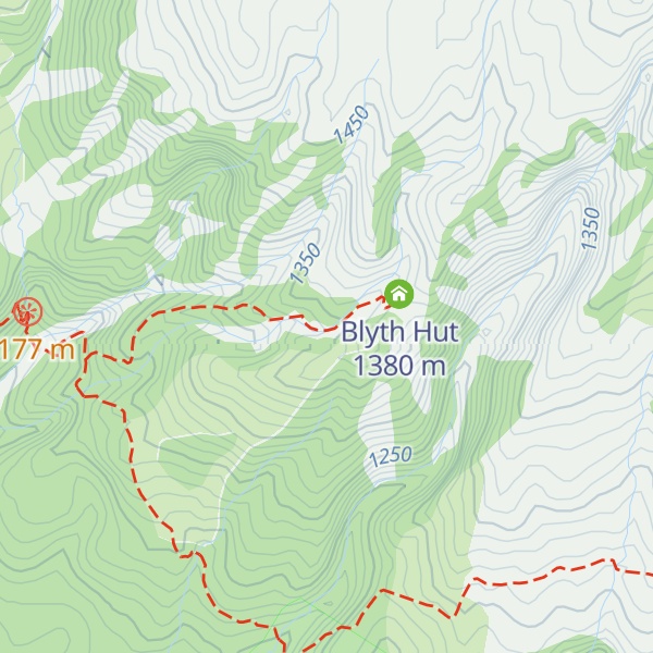 Map of Lupton Hut