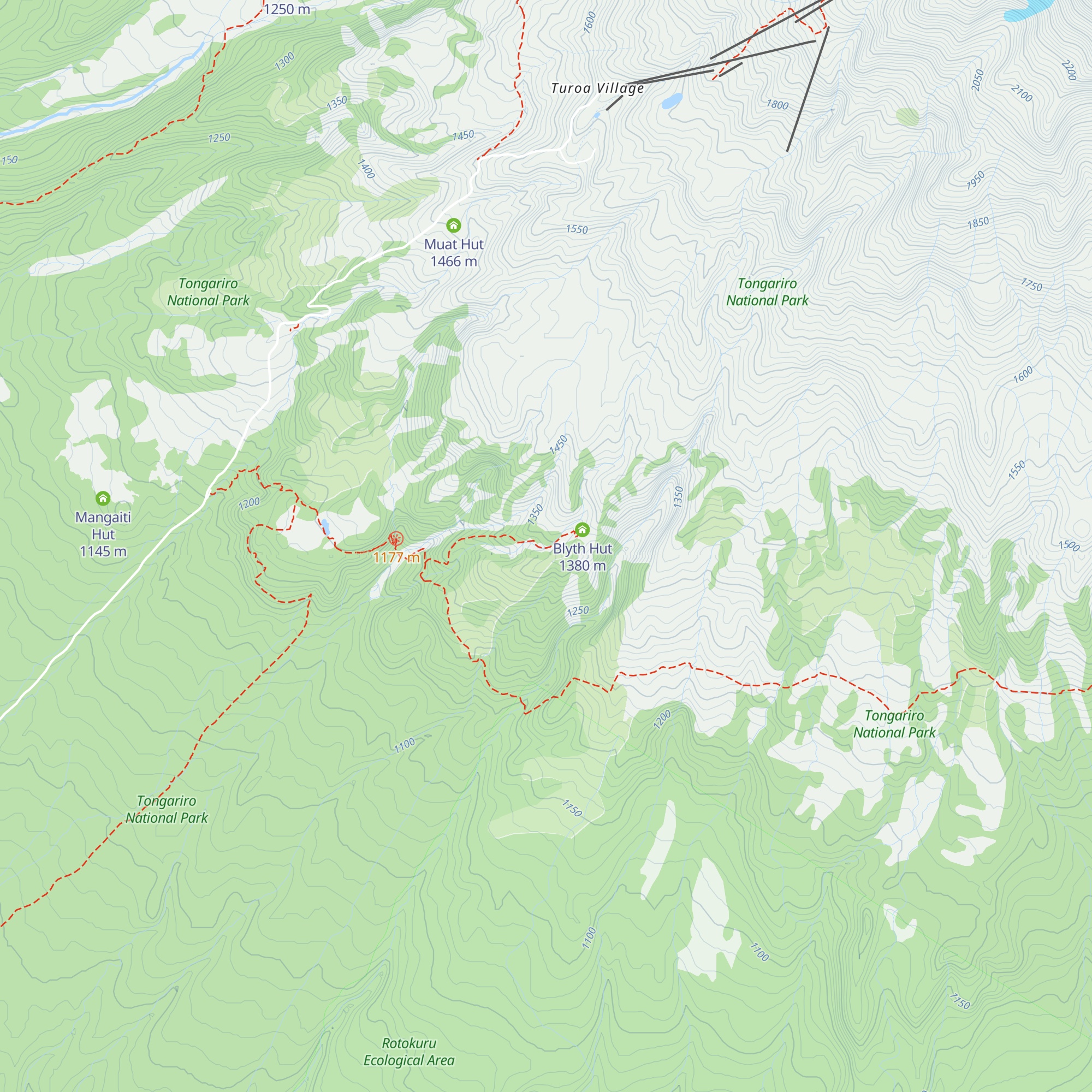 Lupton Hut map