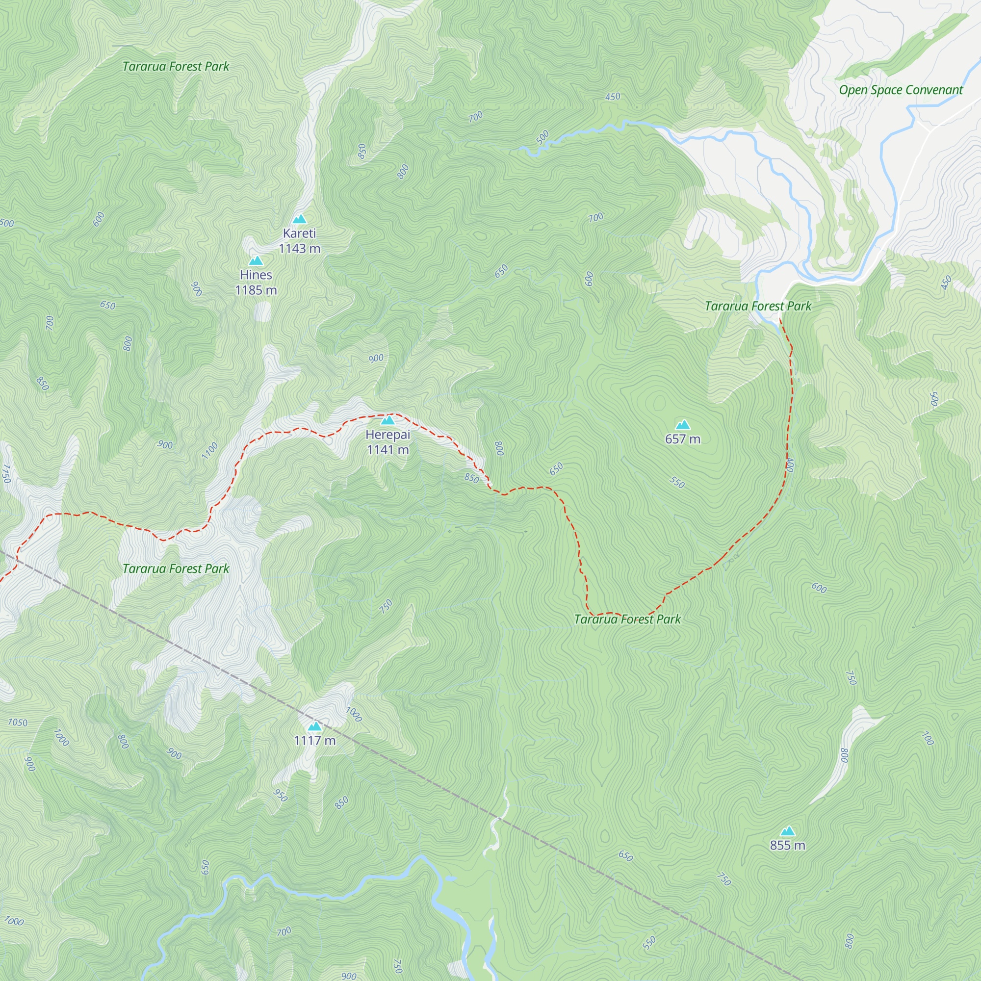 Herepai Hut map