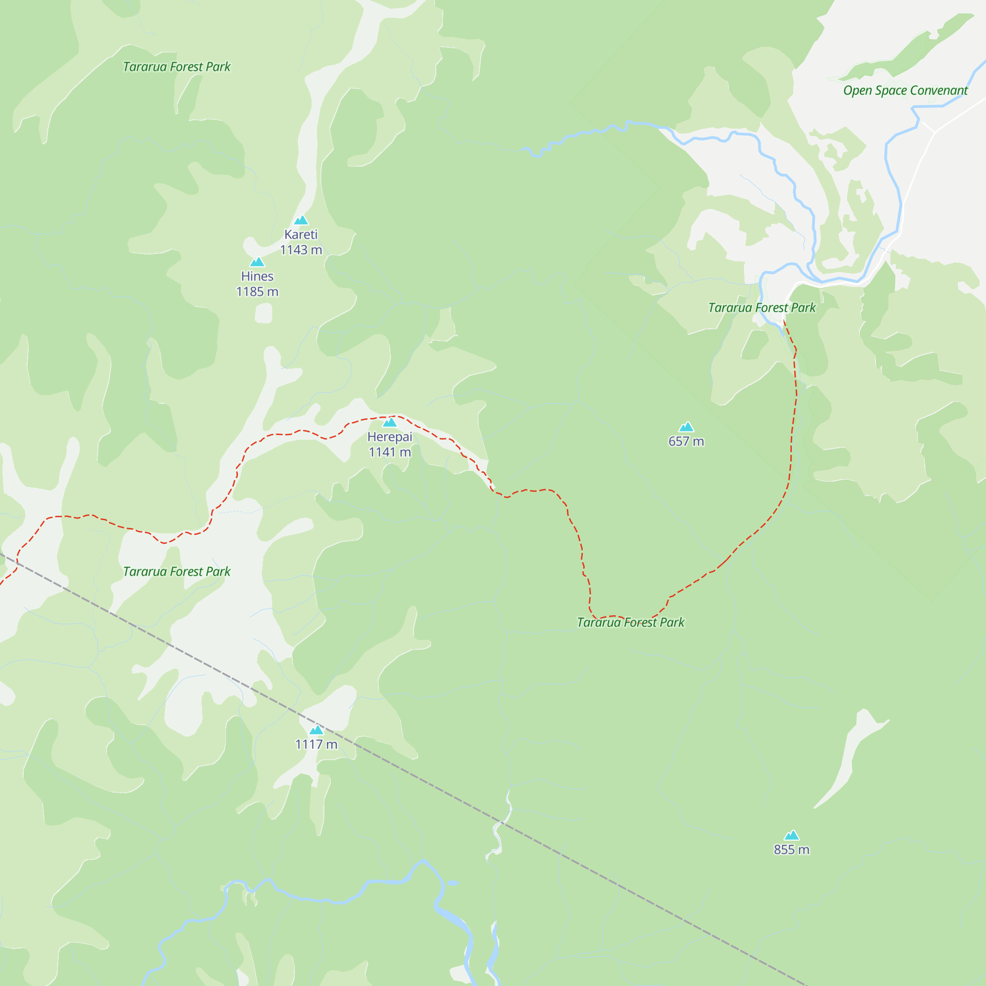 Herepai Hut map