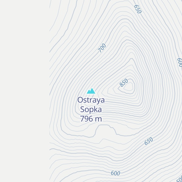 Map of Ostraya Sopka