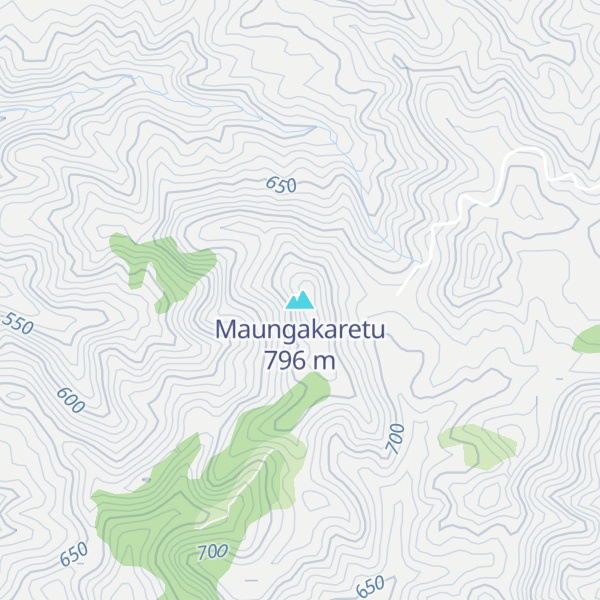 Map of Maungakaretu