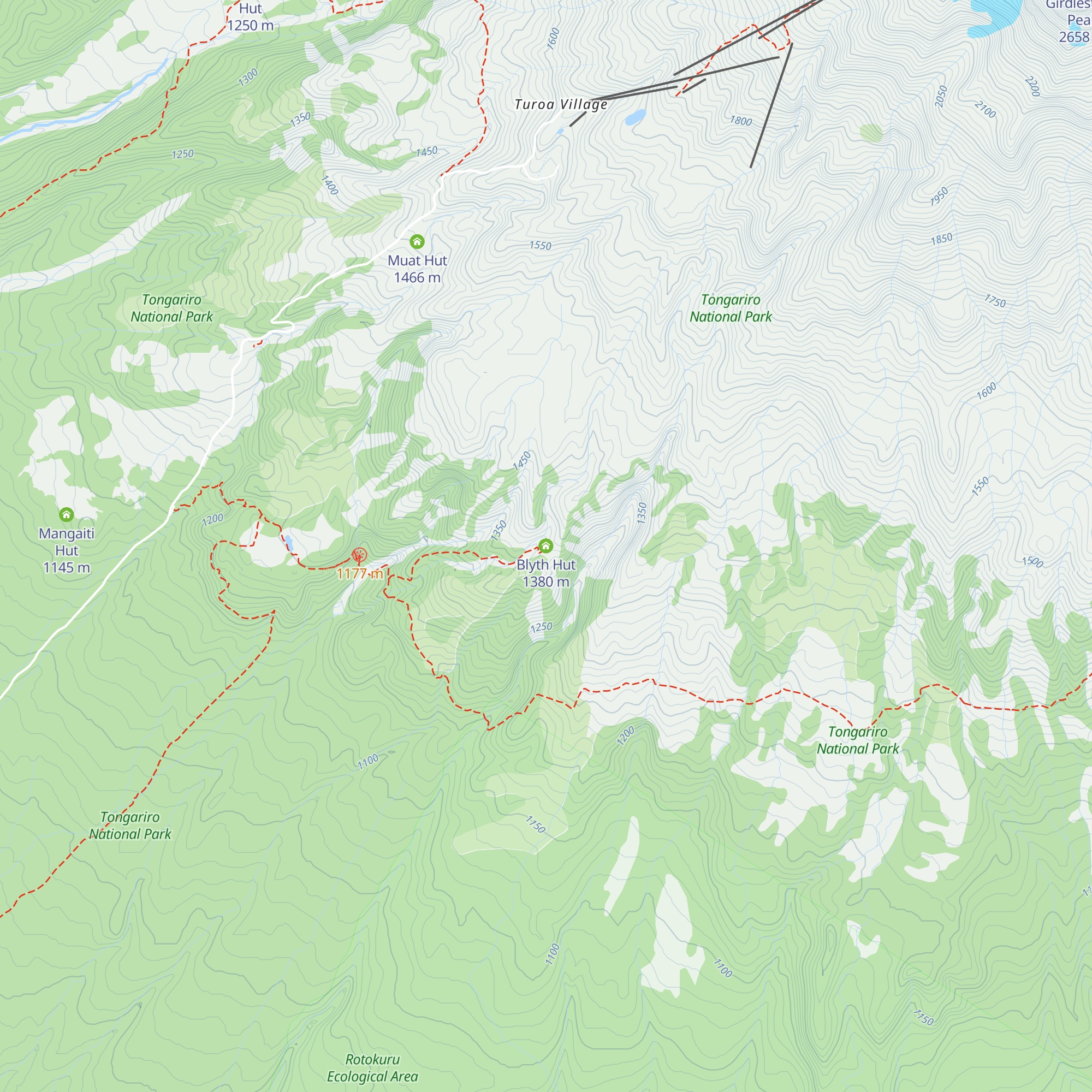 Blyth Hut map
