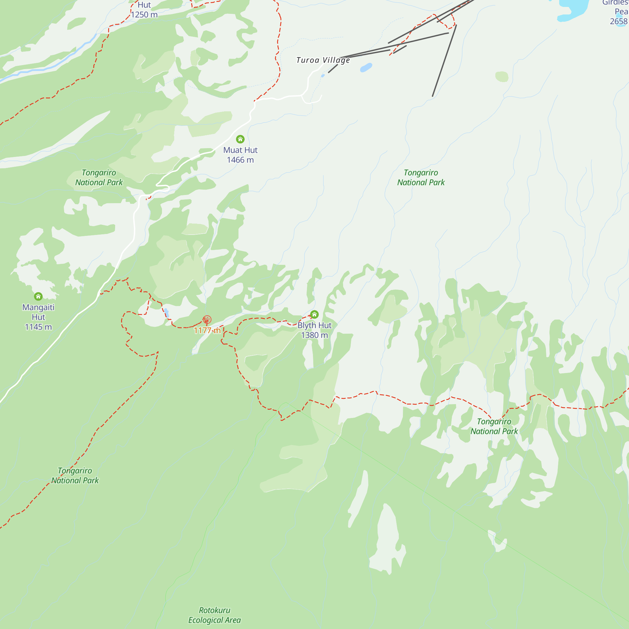 Blyth Hut map