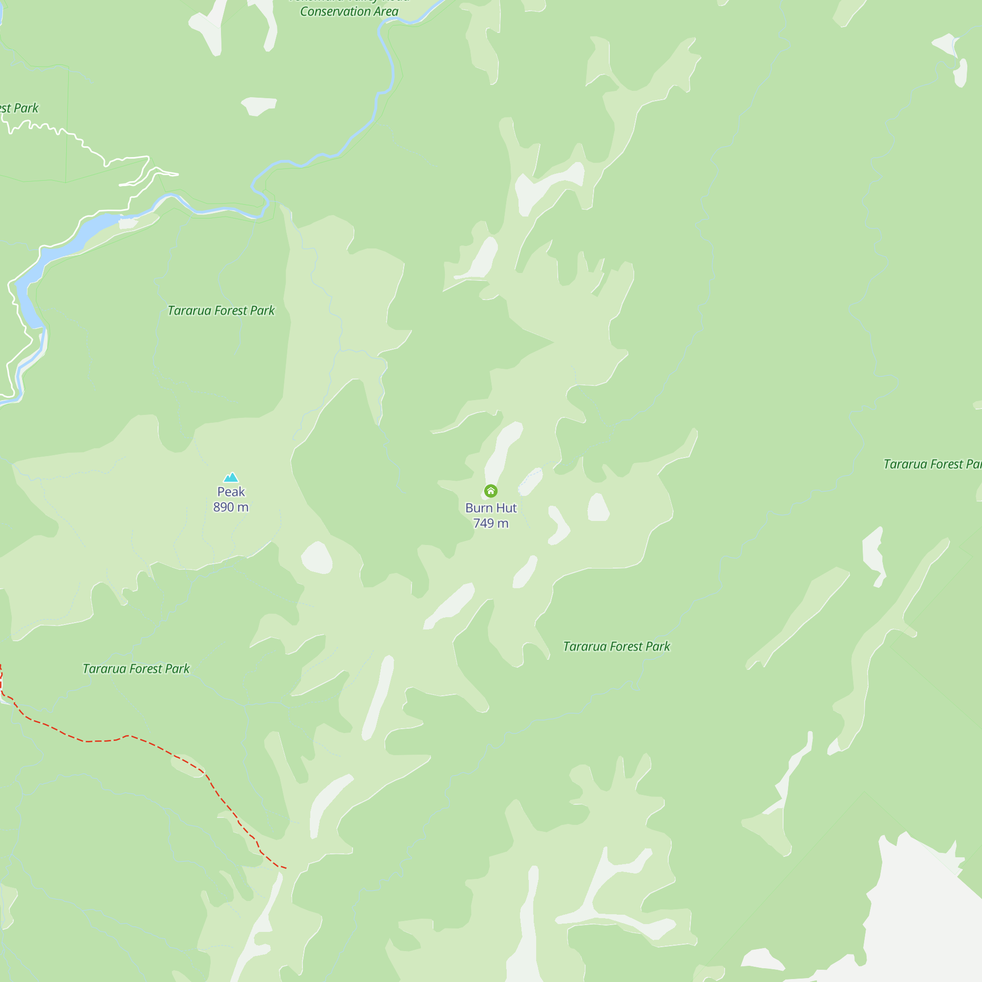 Burn Hut map