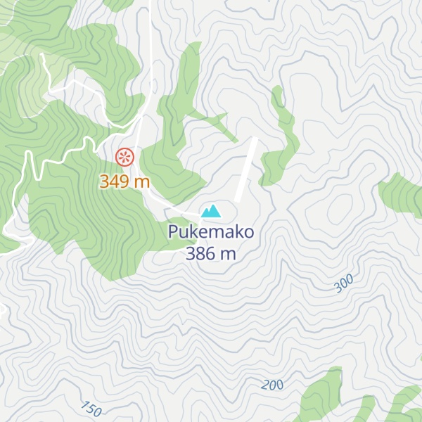 Map of Pukemako