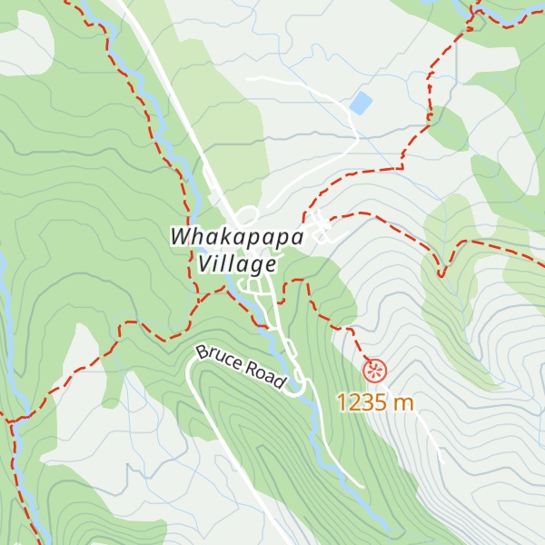 Map of Tongariro National Park Visitor Centre