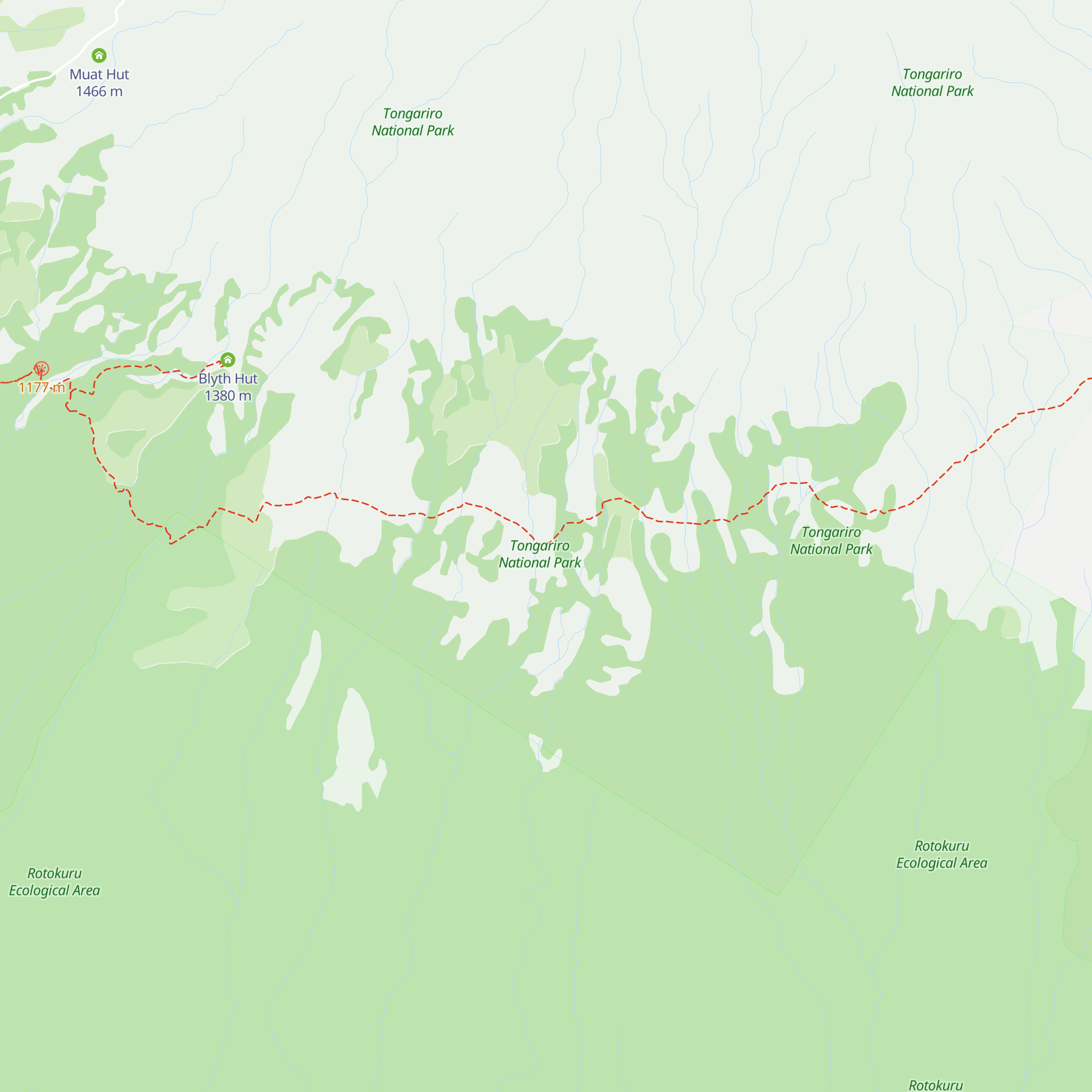 Mangaehuehu Hut map