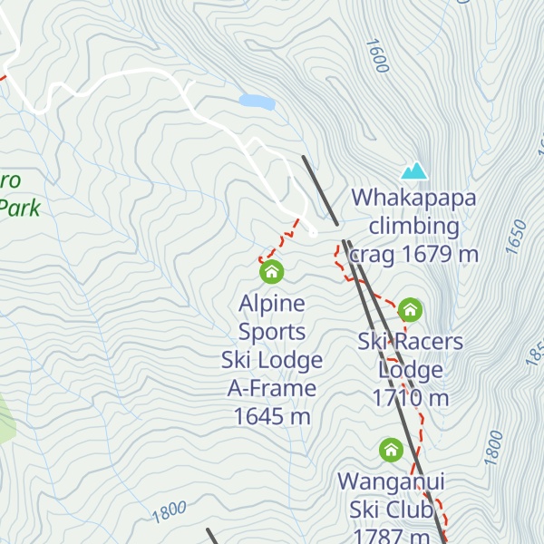 Map of Alpine Sports Ski Lodge A-Frame